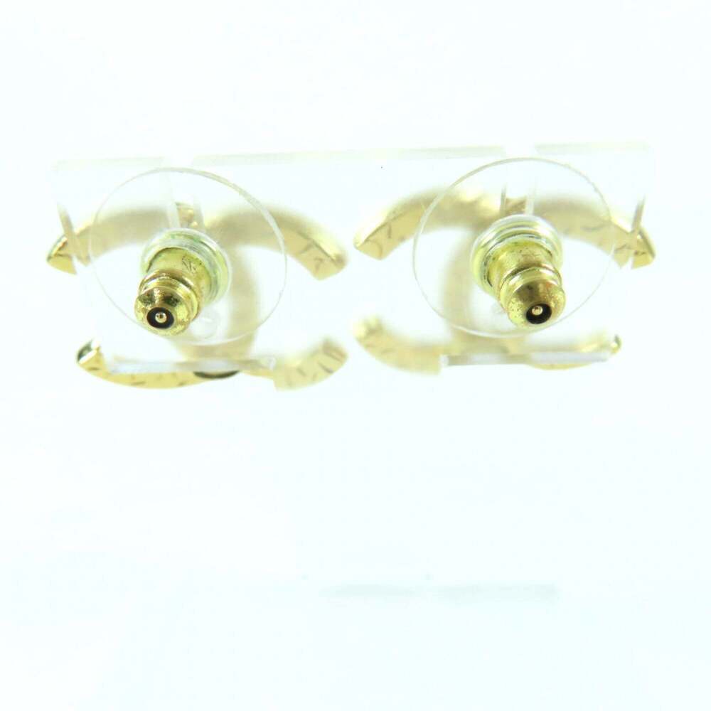 CHANEL Gold Logo Earrings - Picture 4 of 7
